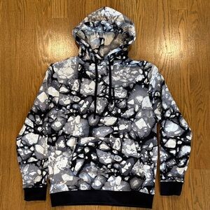 National Geographic Black and White Geode Graphic Hoodie; Heavy Weight